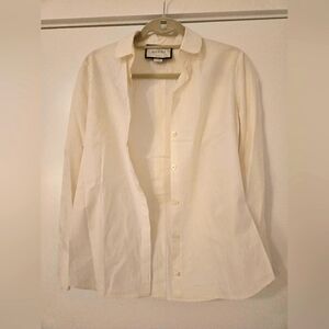 GUCCI 100% Authentic off white women button down shirt size XS